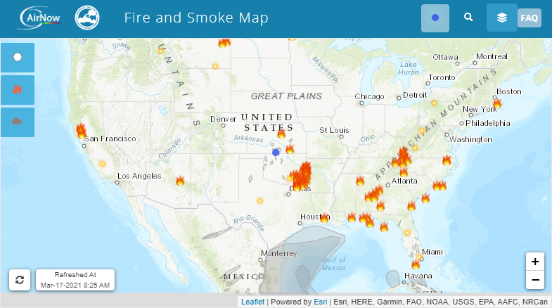 Fire and Smoke map